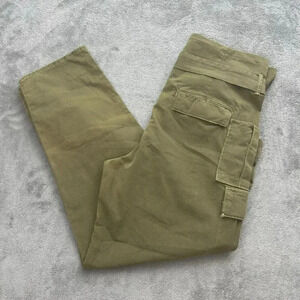 MOTHER Pants Women 25 The Greaser Paperback Pleated Ankle Green High-Rise Casual